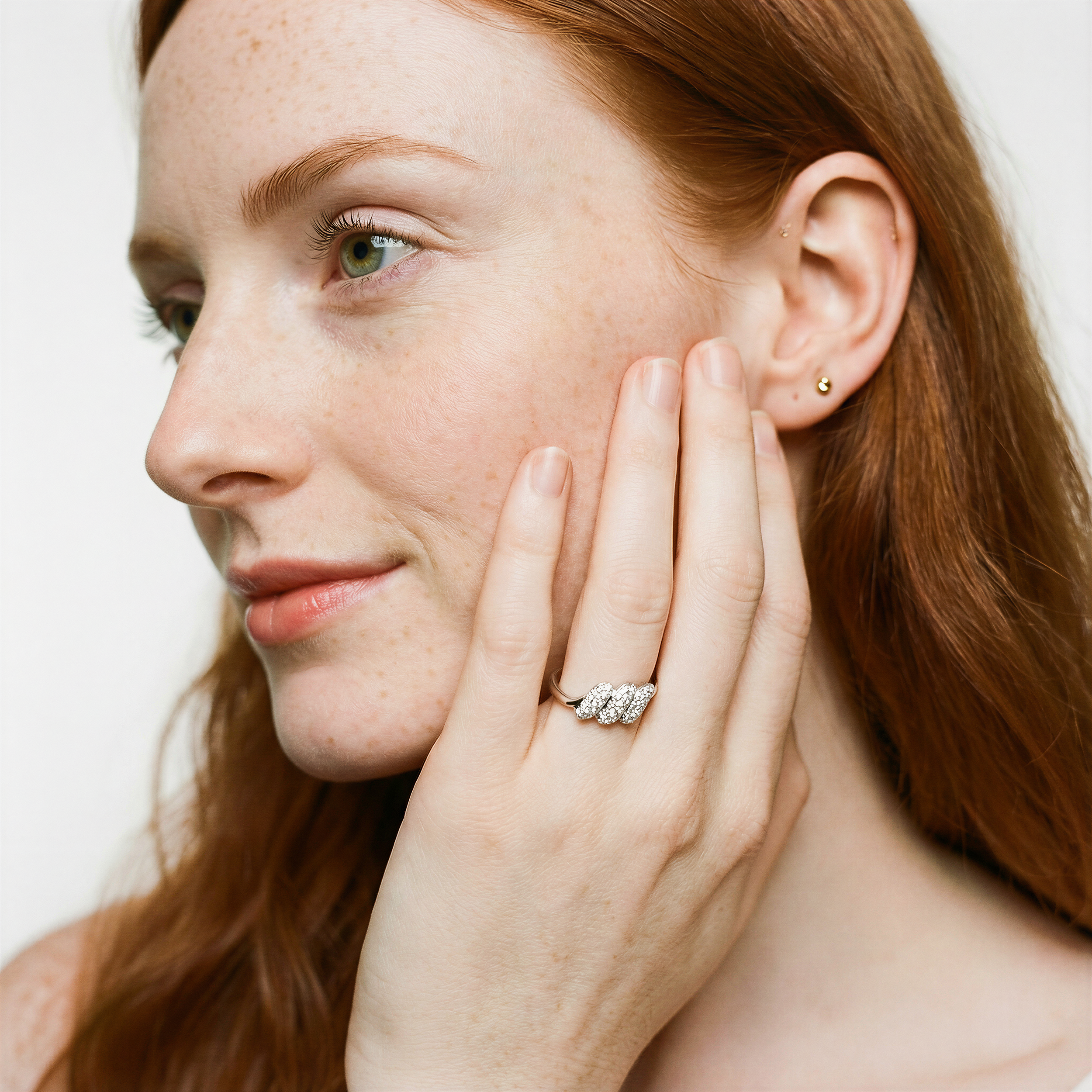 Inel aur 18k cu diamante 0.15ct