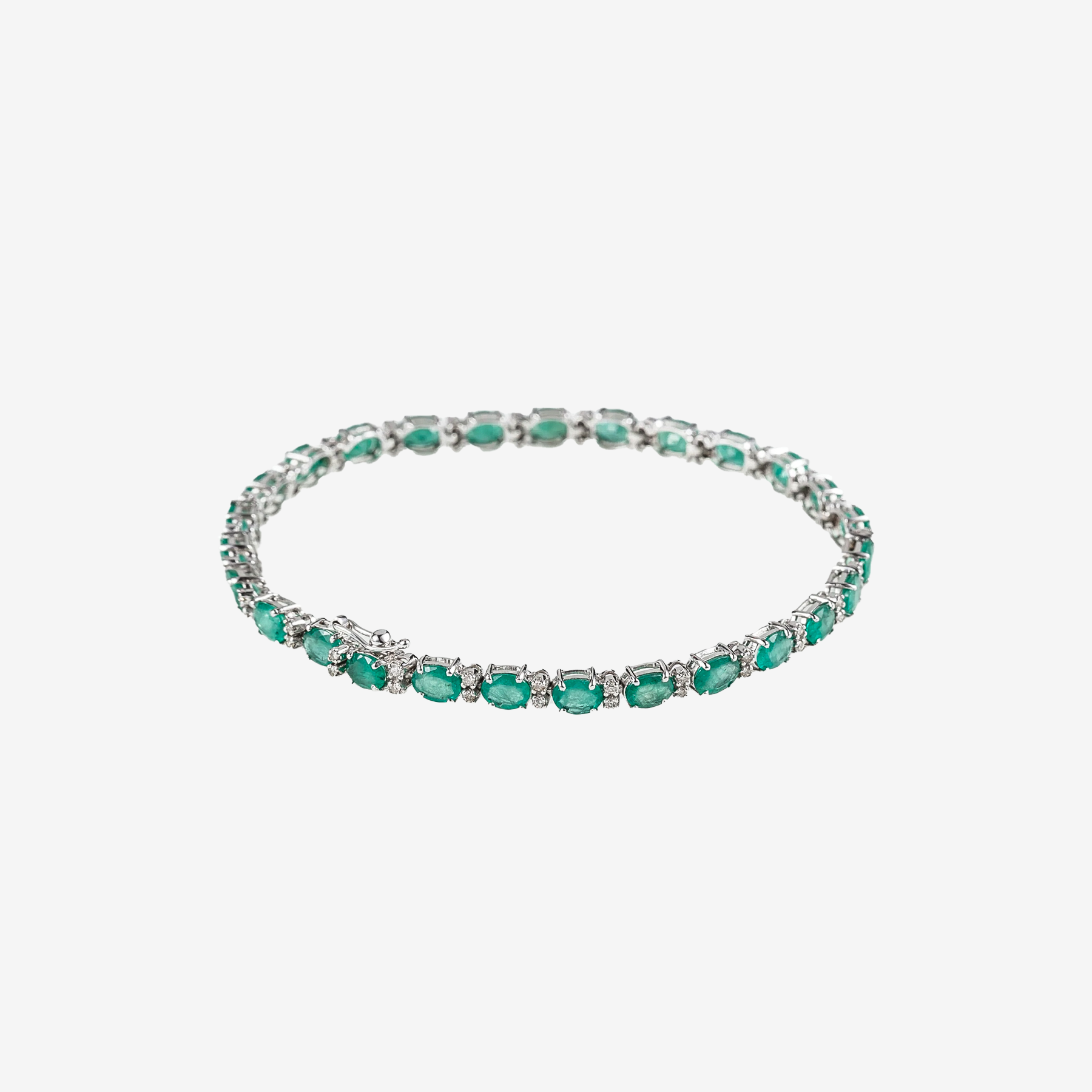 Bold Emerald Ovals bracelet 