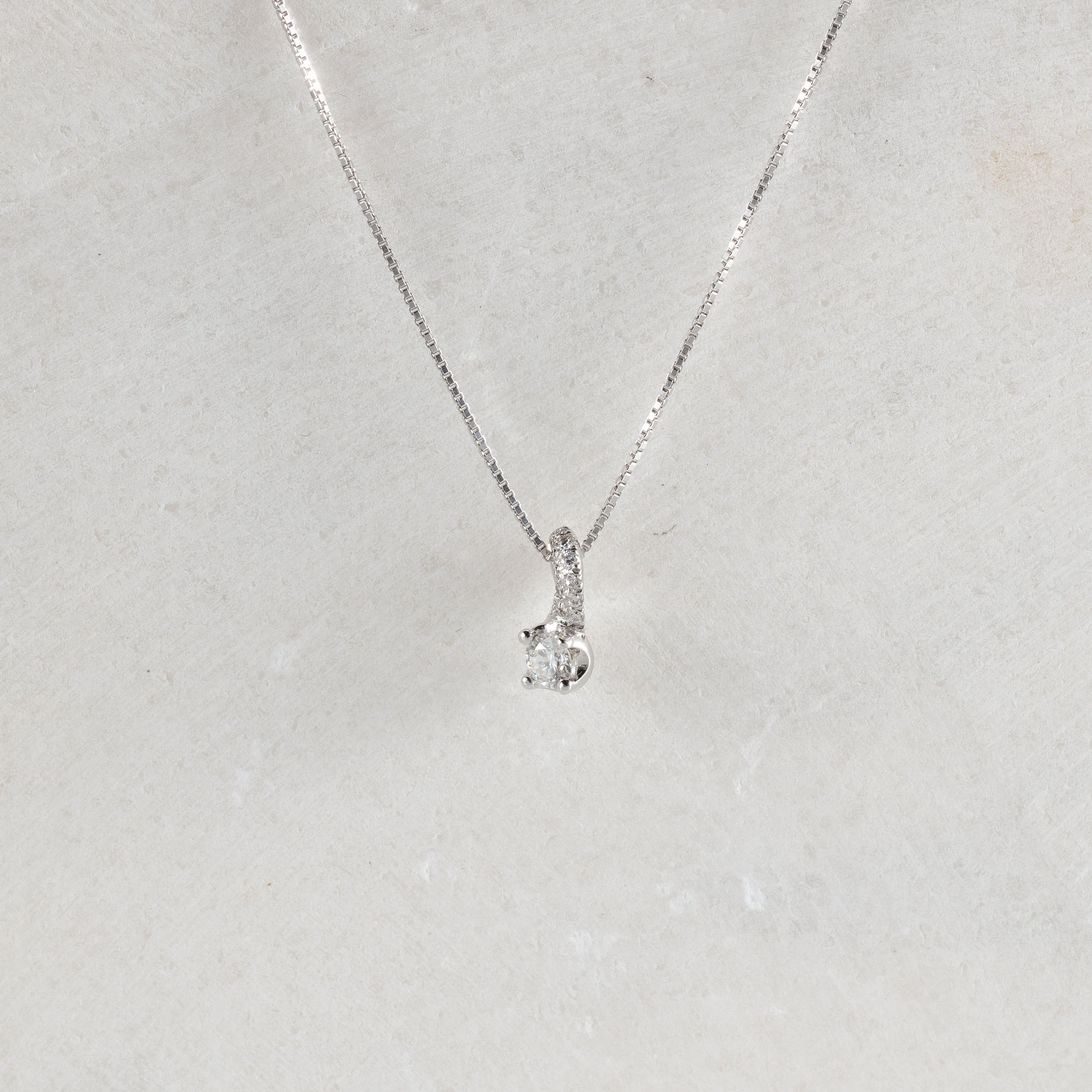 Diamond Clasp Necklace 