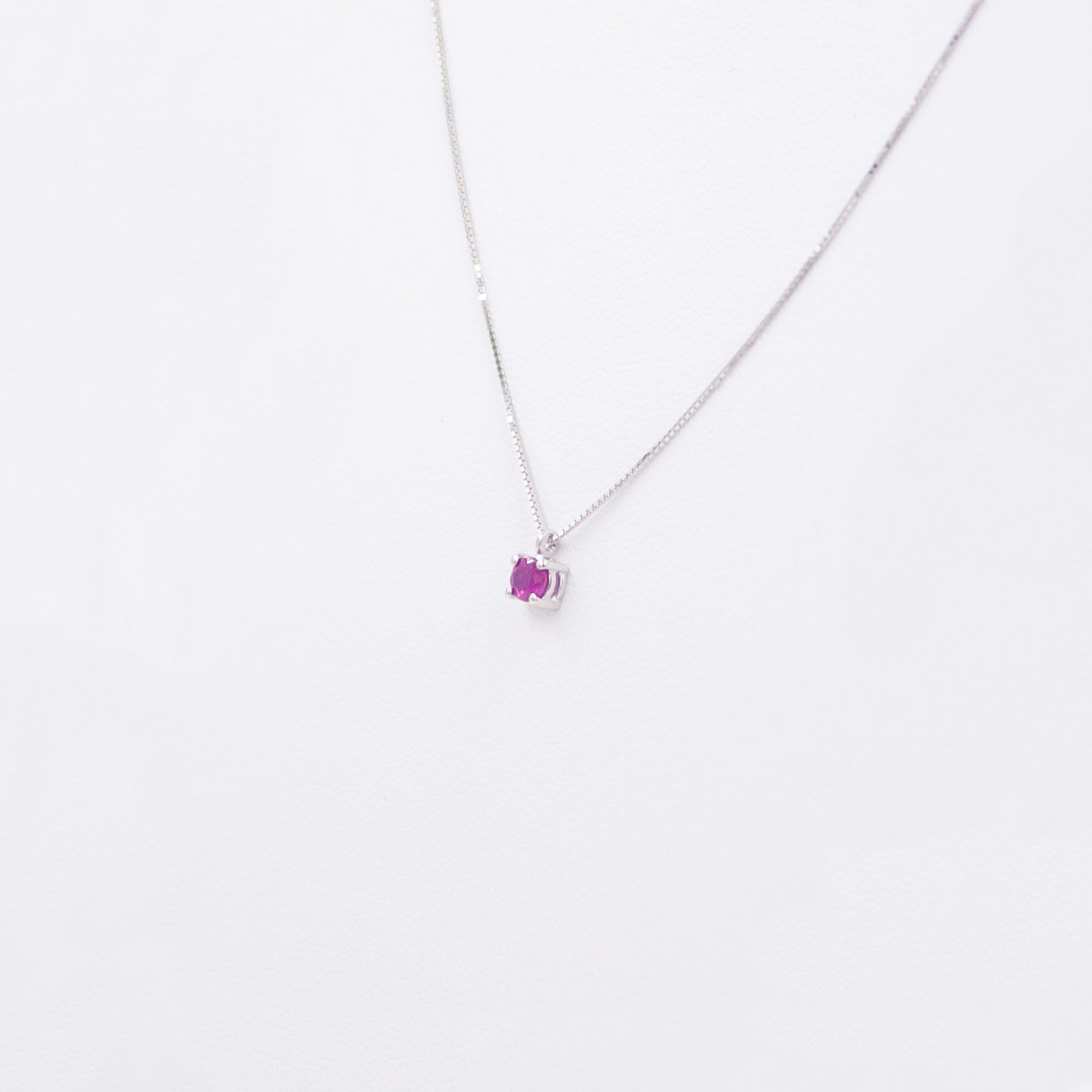 Spotlight Necklace with Ruby