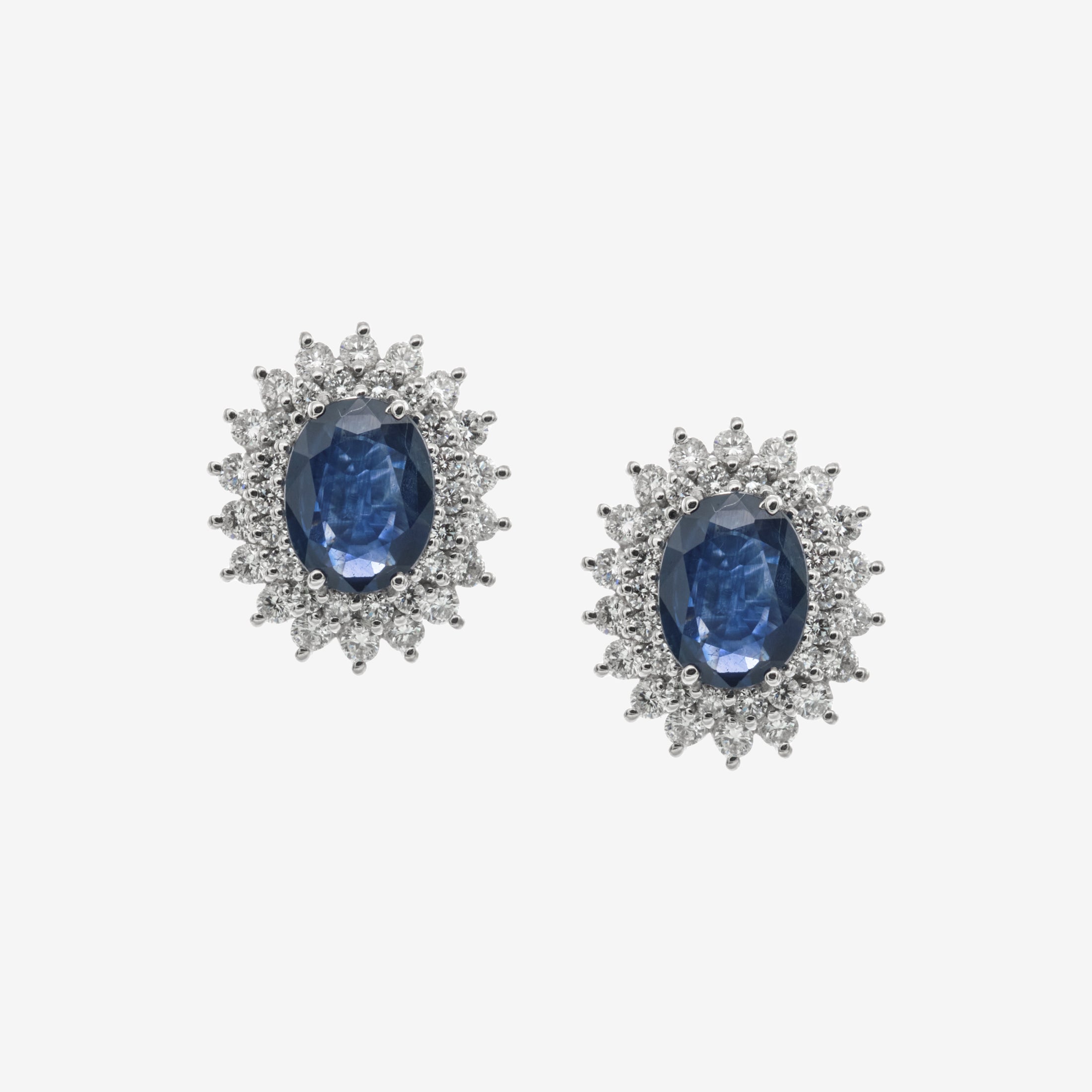 Odessa earrings with sapphires and diamonds