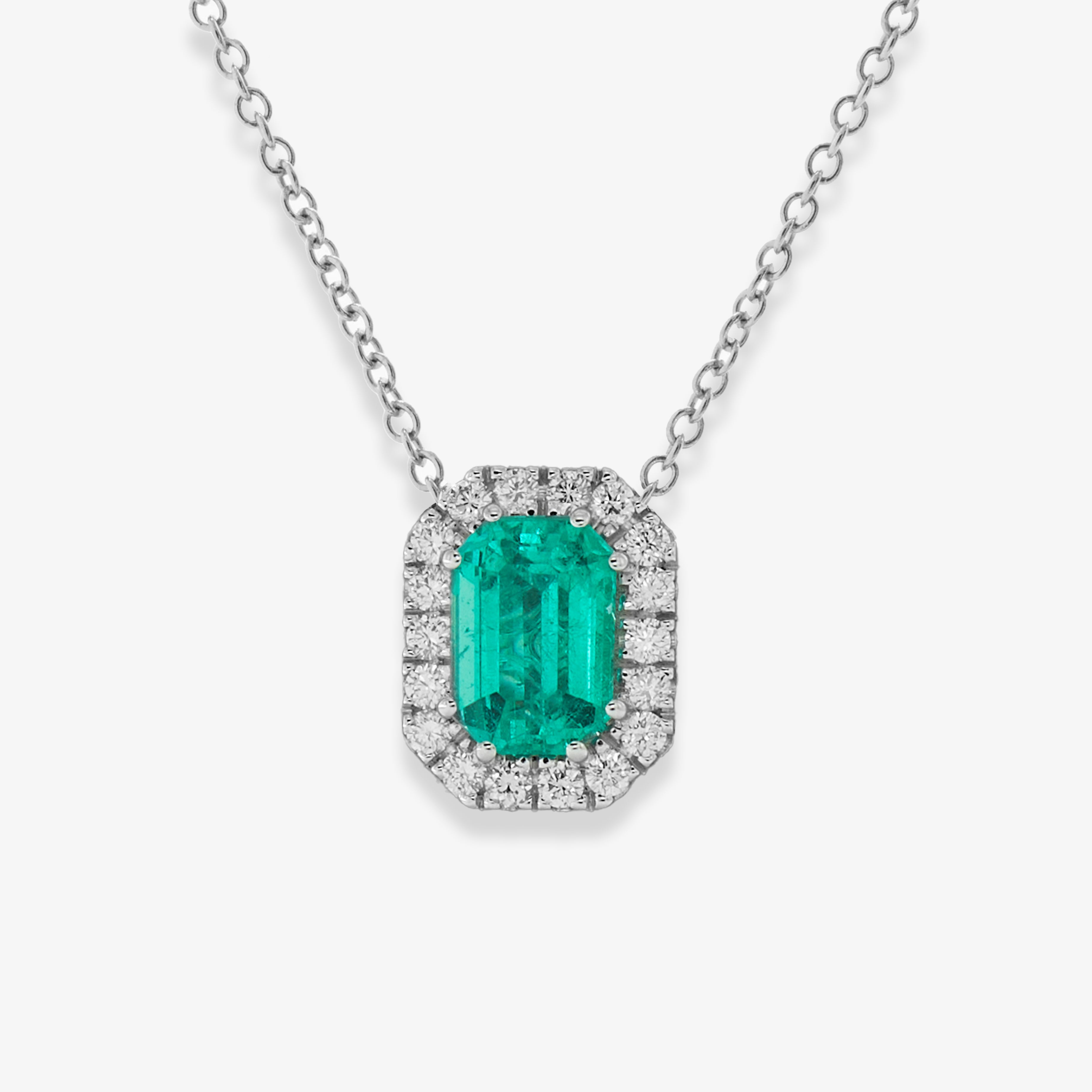 Columbia emerald necklace 2.72 ct