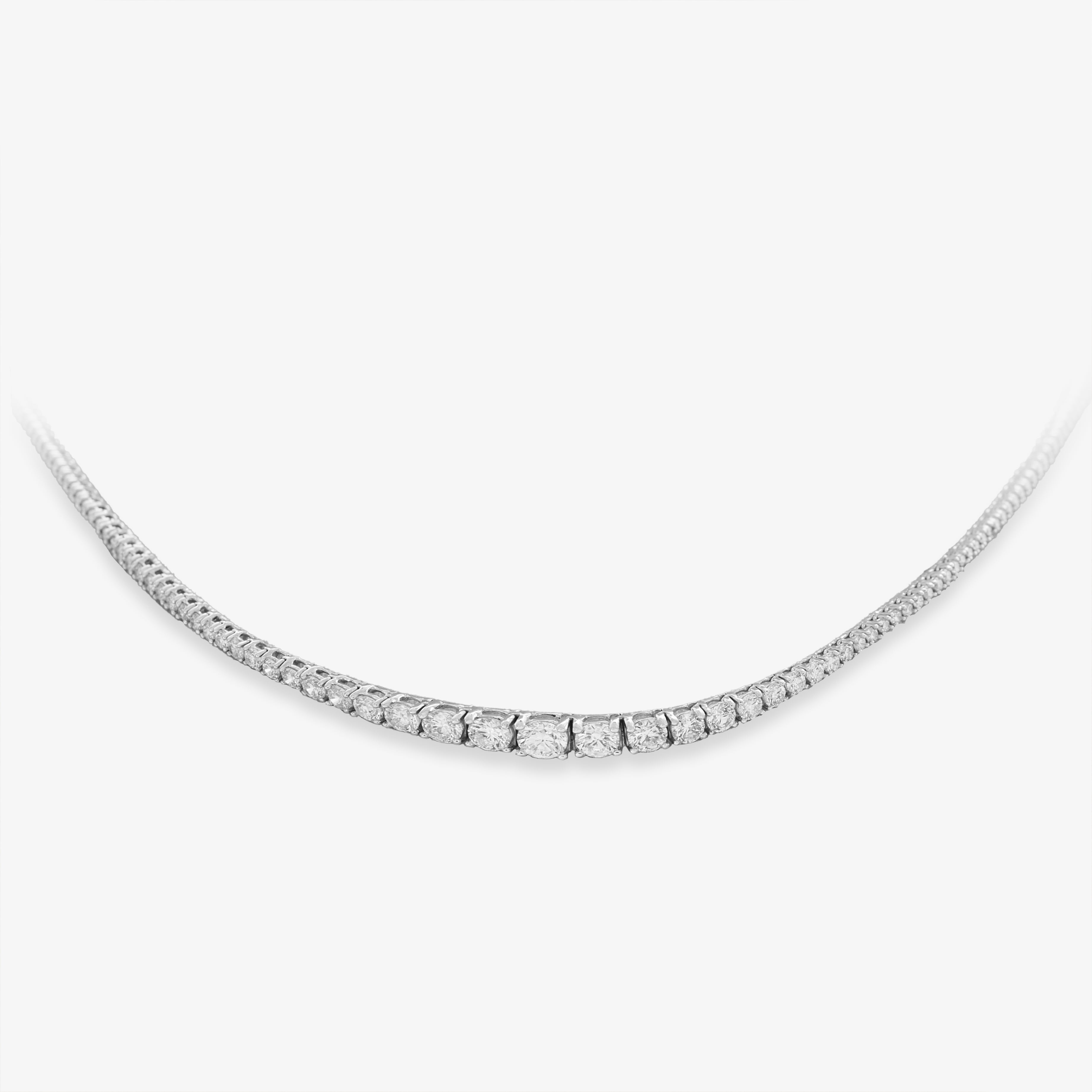 TENNIS NECKLACE WITH DIAMONDS 4.19 CT