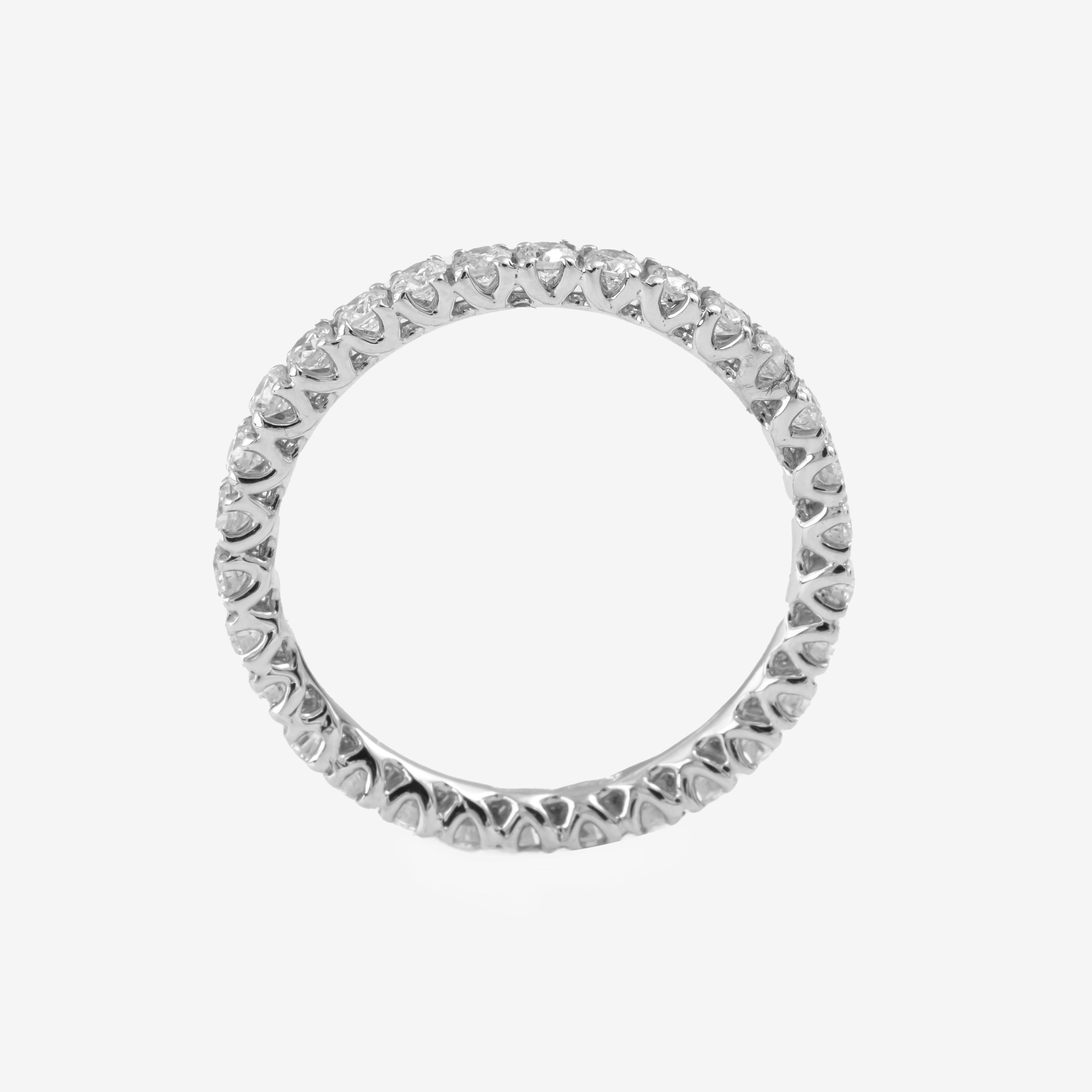White Gold Eternity Ring with White Diamonds 0.25ct