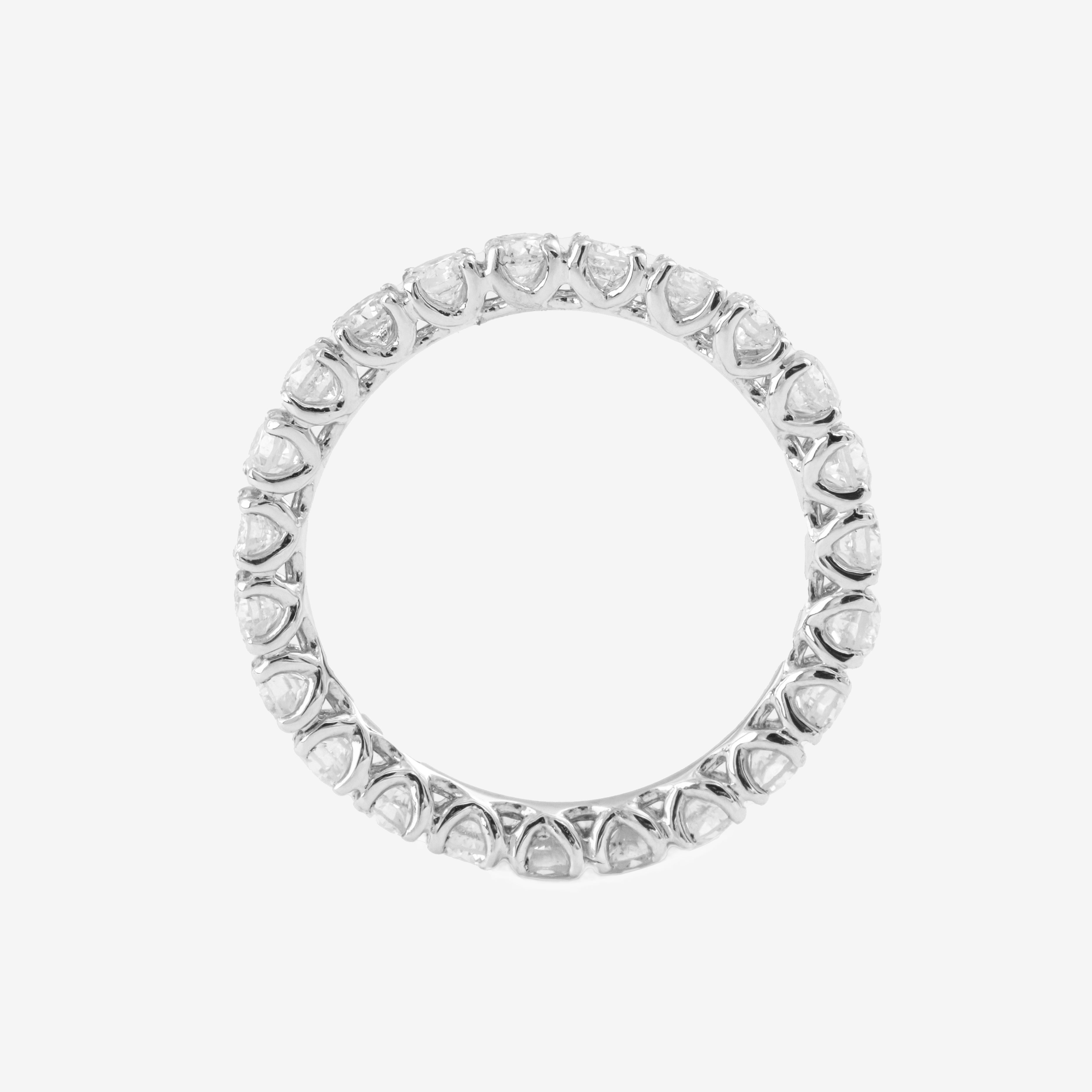 White Gold Eternity Ring with White Diamonds 1.5ct