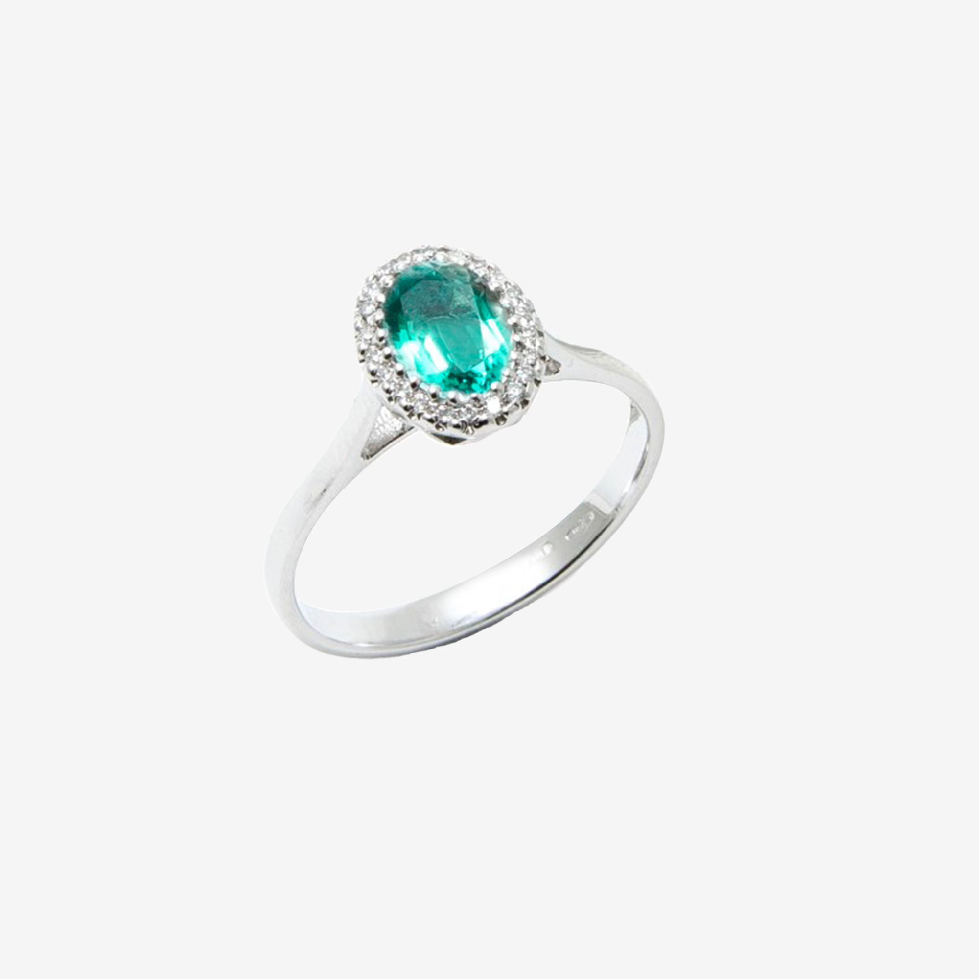 Ring with Emeralds and Diamonds