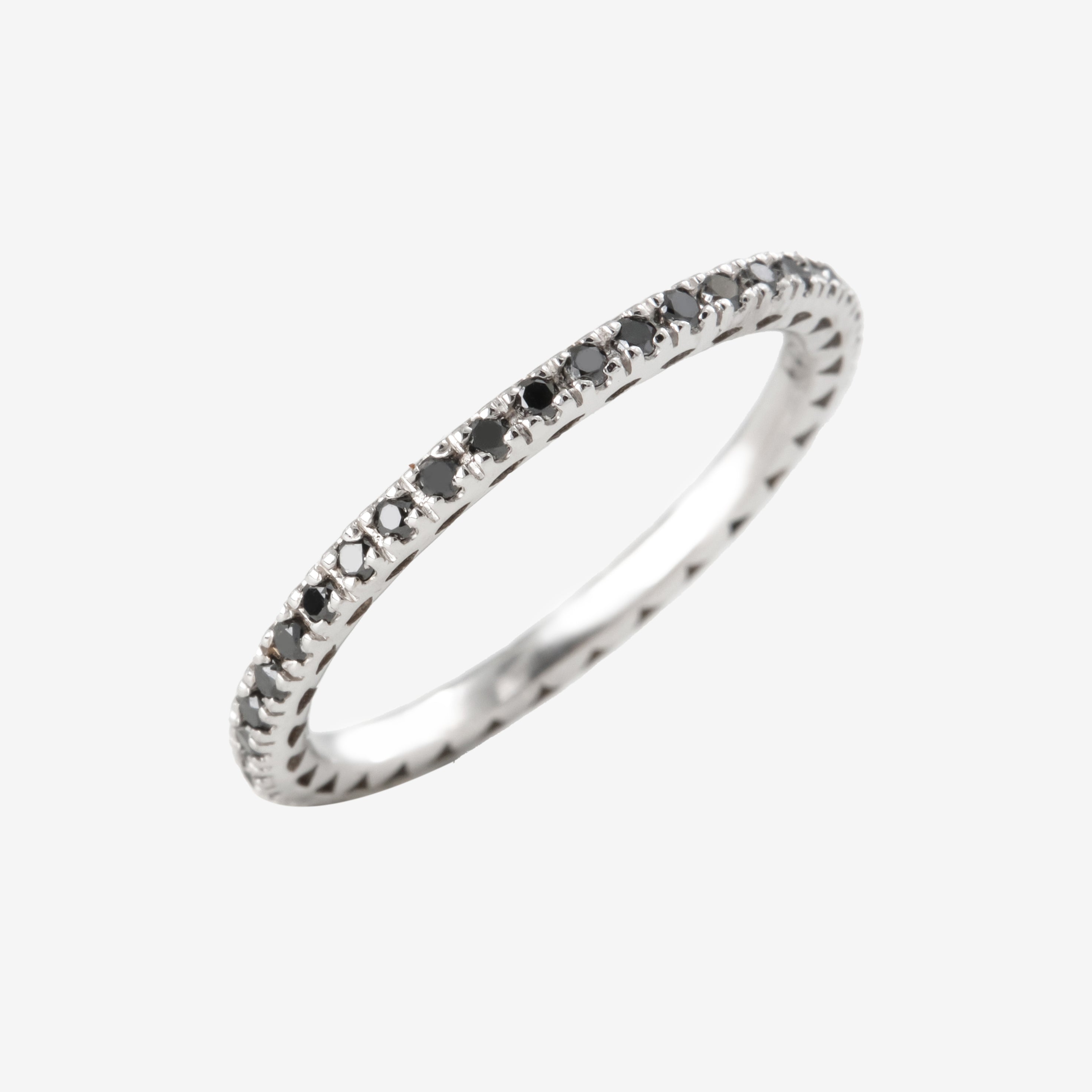 Eternity Ring with Black Diamonds 0.4ct