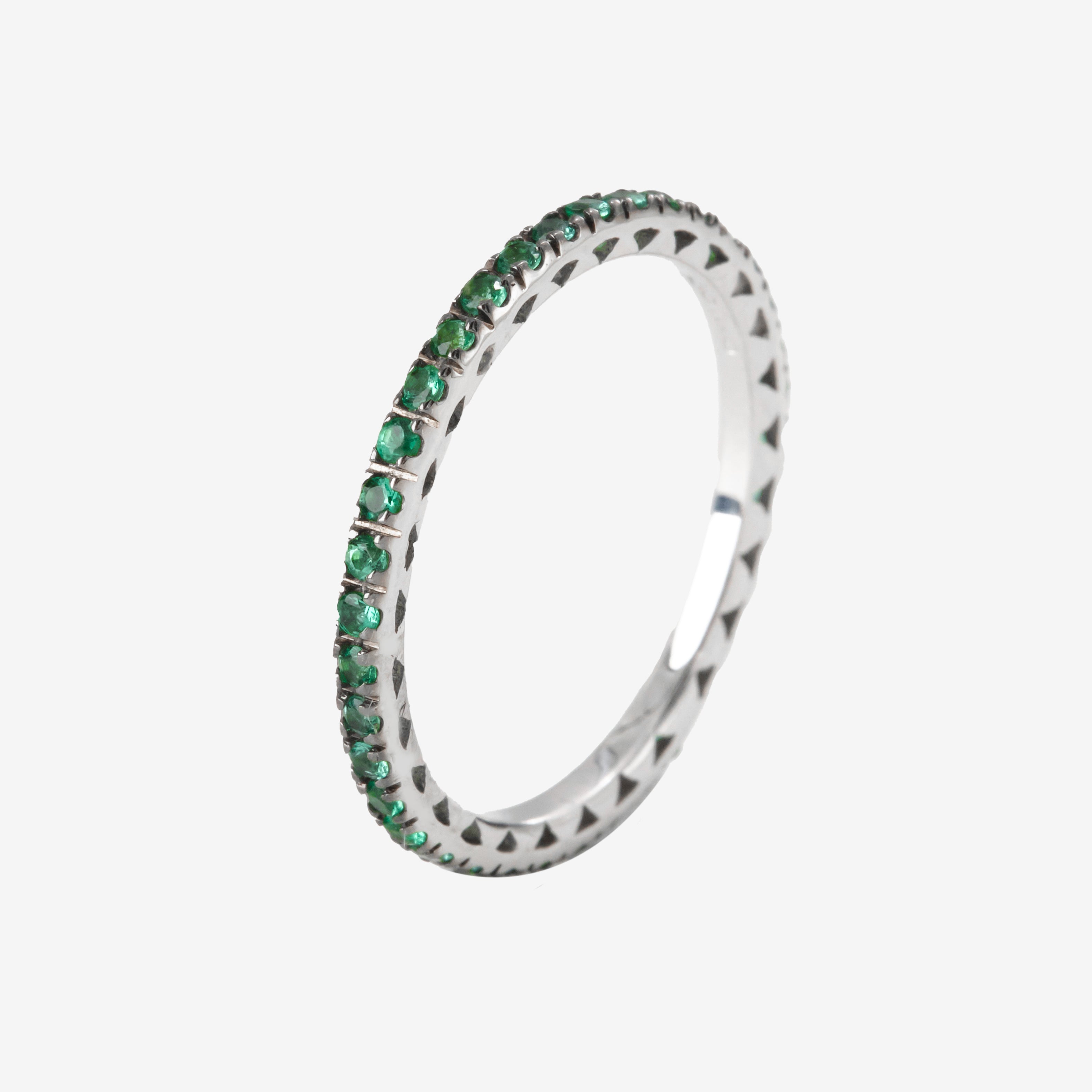 Eternity Ring with Emeralds 0.35ct