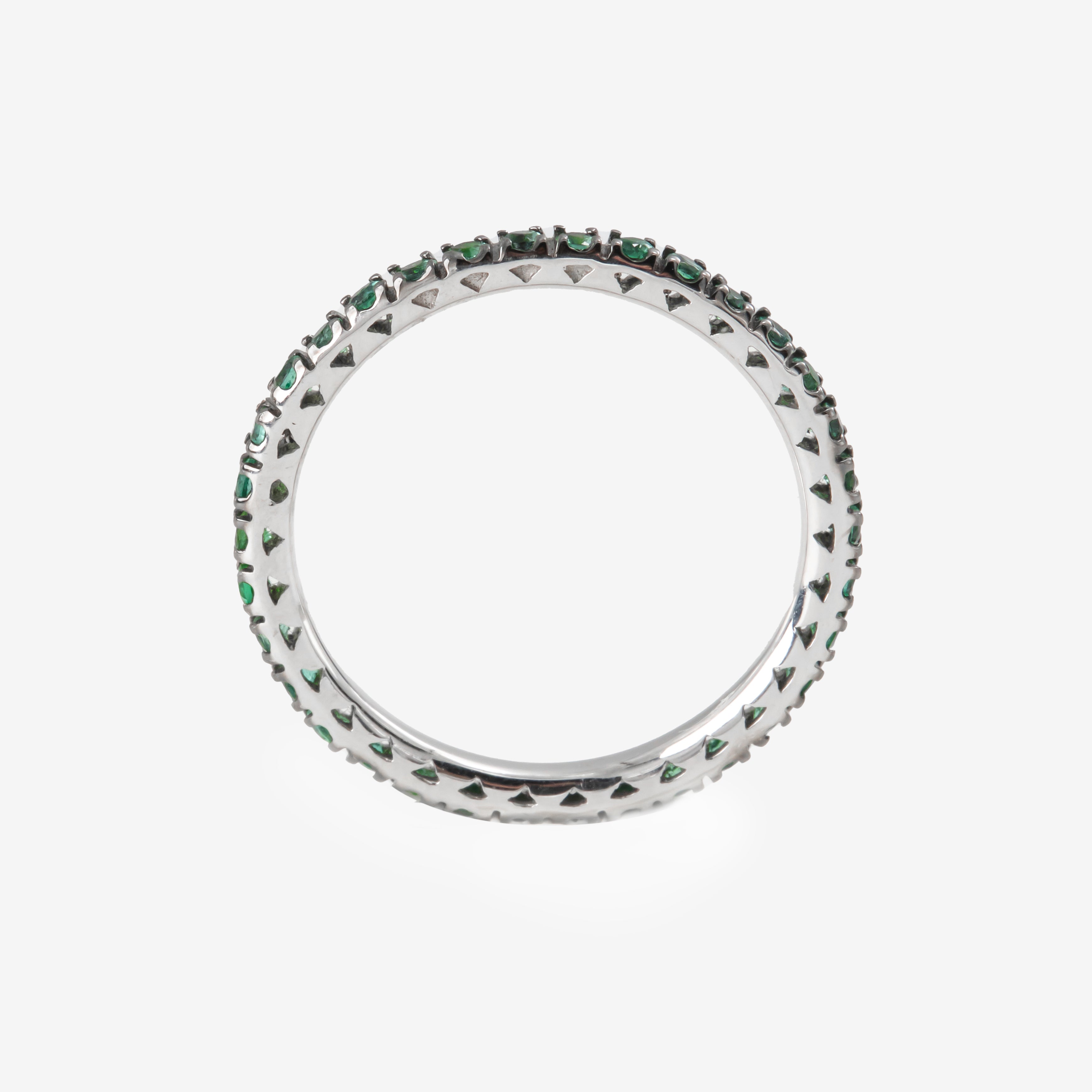 Eternity Ring with Emeralds 0.55ct